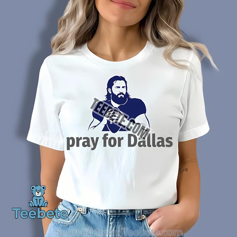 Dallas Cowboys Pray For Dallas Minimalist Football Artwork Shirt Classic