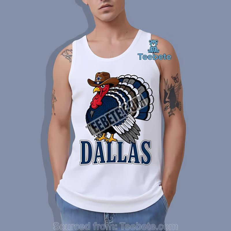 Dallas Cowboys Turkey Mascot Football Fan Tanktop Dallas Cowboys Turkey Mascot Football Fan Tanktop