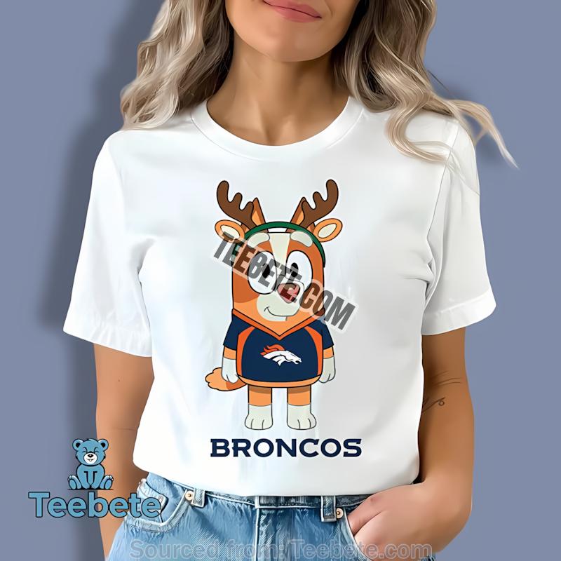 Denver Broncos Bingo Reindeer Christmas Holiday Shirt
