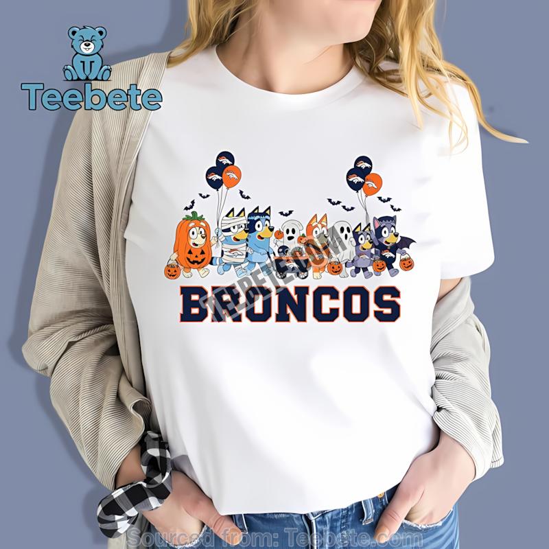 Denver Broncos Bluey Halloween Parade Costume Shirt