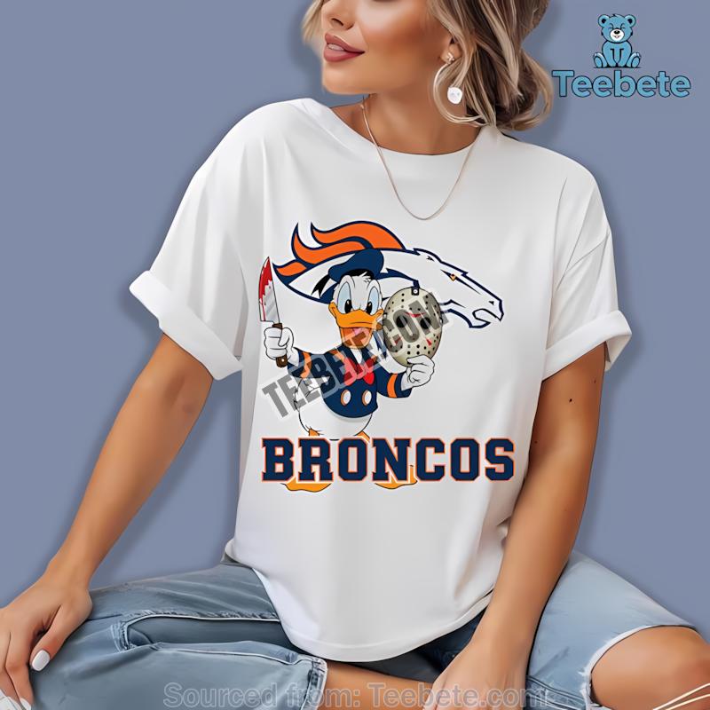 Denver Broncos Donald Duck Fathor Graphic Shirt