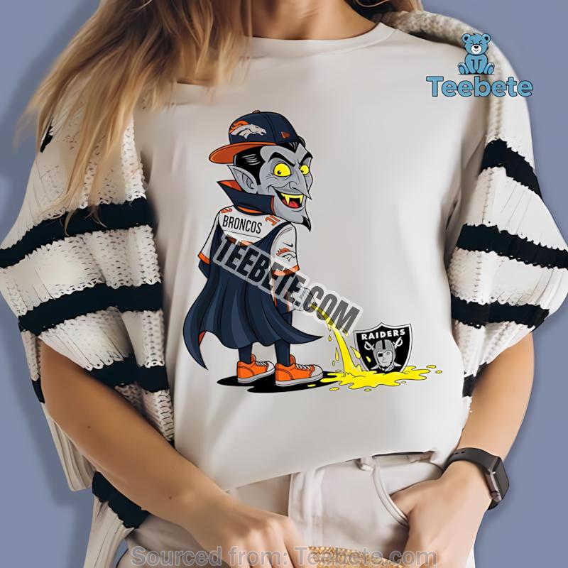 Denver Broncos Dracula Raiders Rivalry Shirt