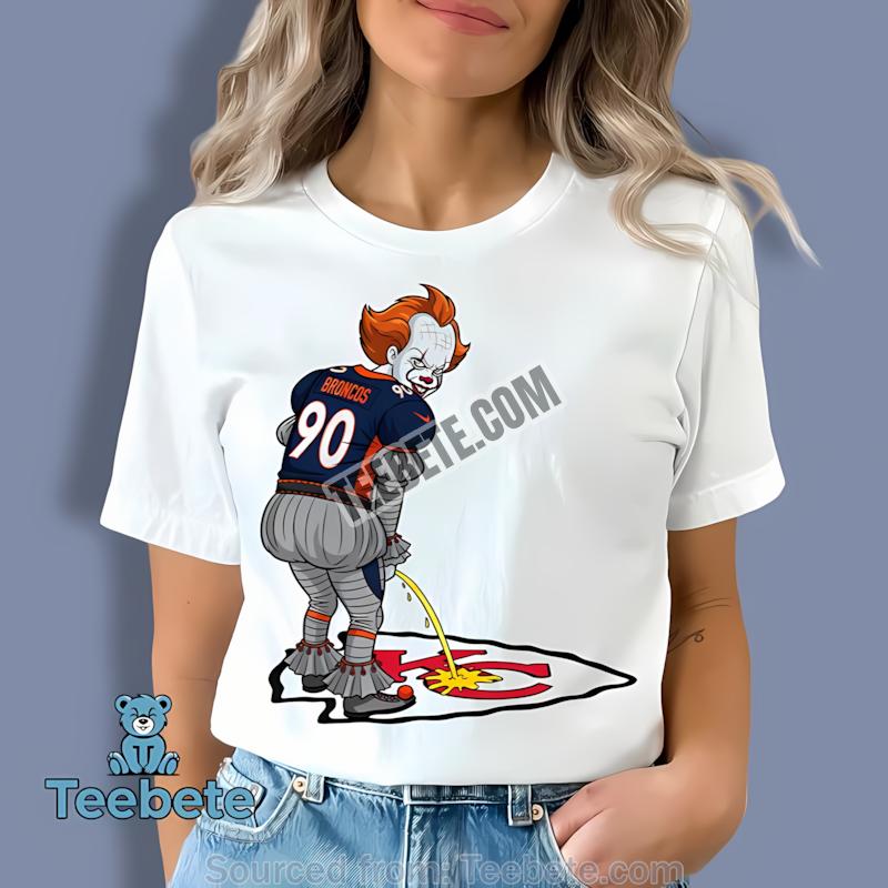 Denver Broncos Halloween Pennywise Chiefs Rivalry Shirt