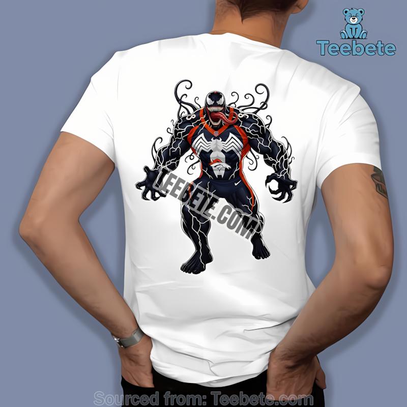 Denver Broncos Halloween Venom Graphic Shirt
