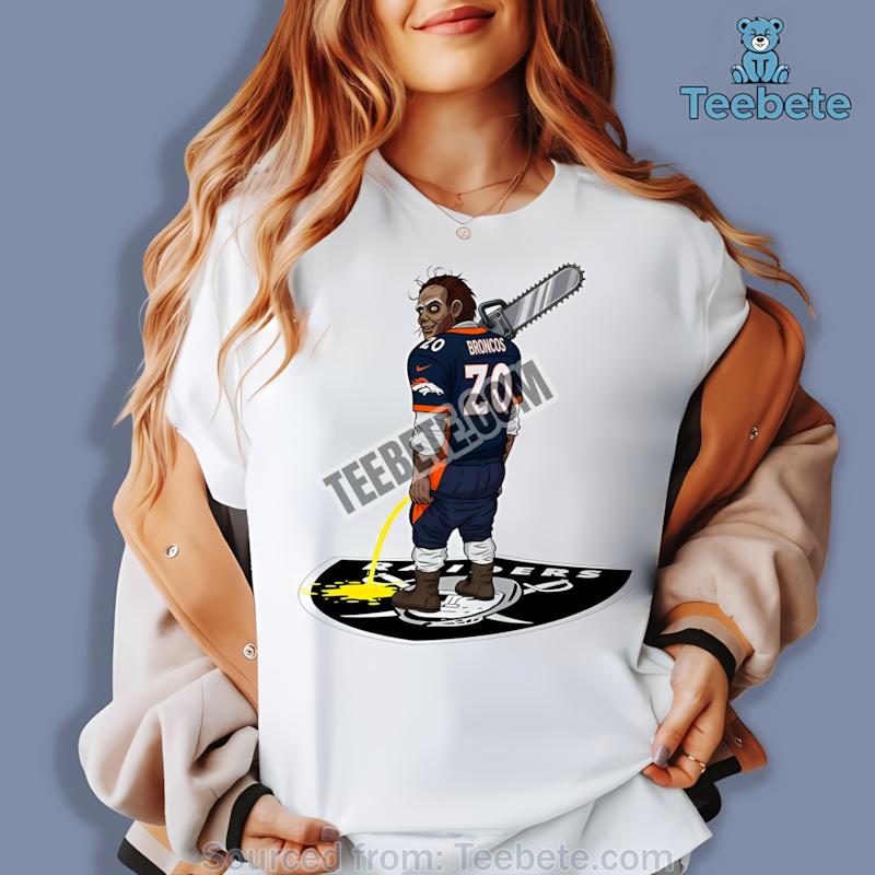 Denver Broncos Leatherface Raiders Rivalry Shirt