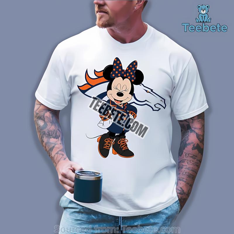 Denver Broncos Minnie Mouse Graphic Shirt