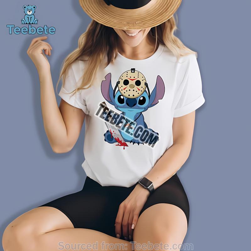 Denver Broncos Stitch Jason Halloween Shirt