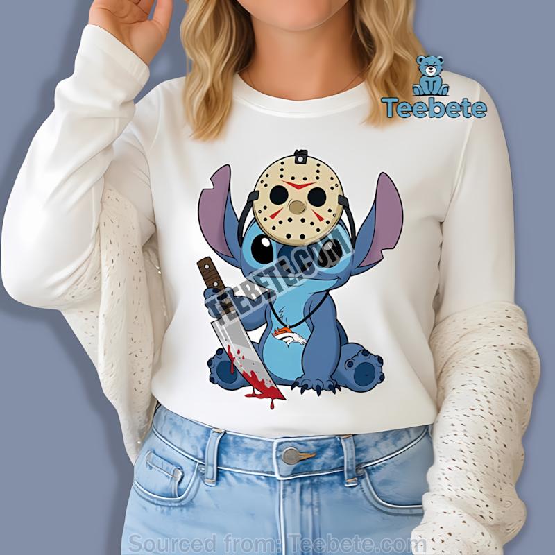 Denver Broncos Stitch Jason Halloween Long Sleeve Denver Broncos Stitch Jason Halloween Long Sleeve