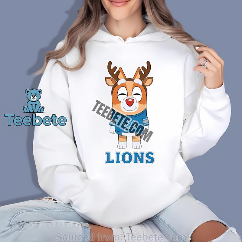 Detroit Lions Bingo Reindeer Christmas Holiday Hoodie Detroit Lions Bingo Reindeer Christmas Holiday Hoodie
