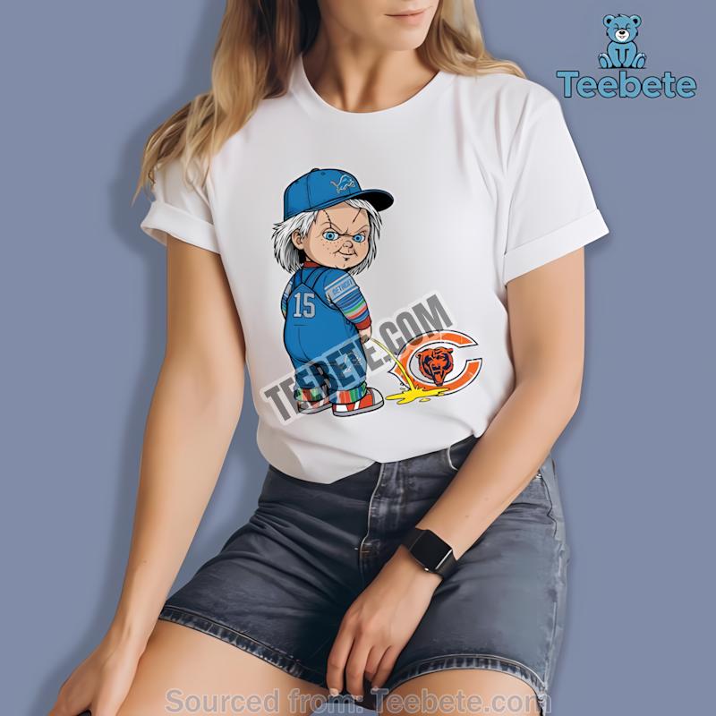 Detroit Lions Donald Duck Jason Mask Halloween Shirt