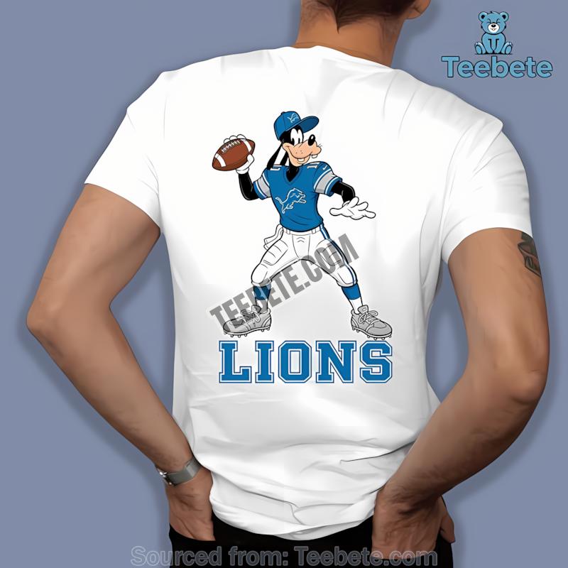 Detroit Lions Goofy Football Quarterback Shirt