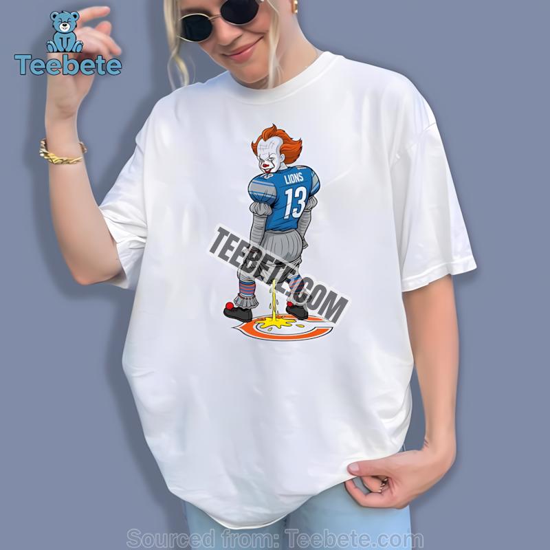 Detroit Lions Halloween Pennywise Chicago Bears Rivalry Shirt