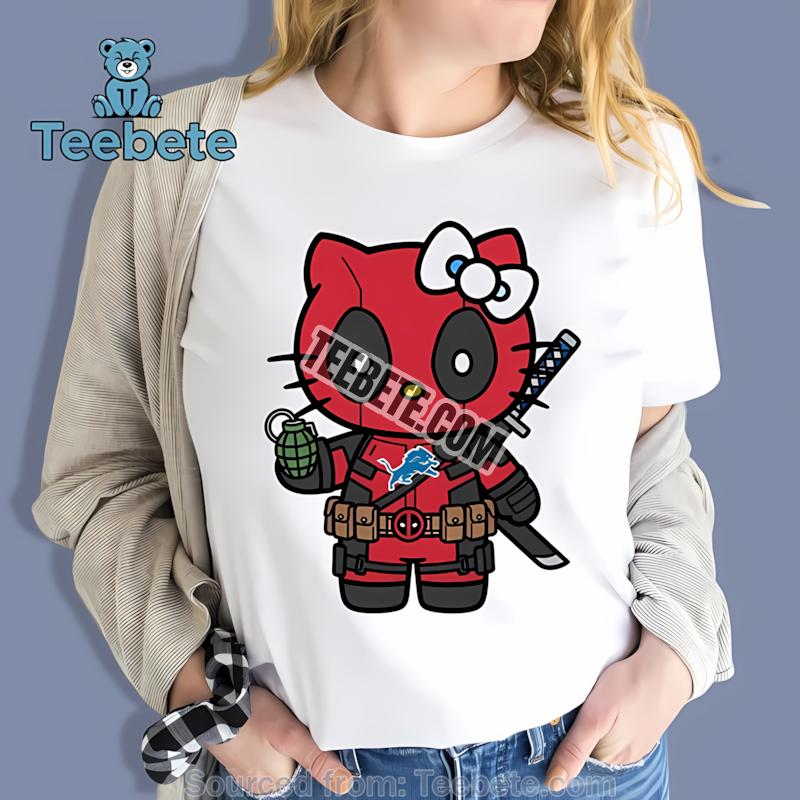 Detroit Lions Hello Kitty Deadpool Shirt