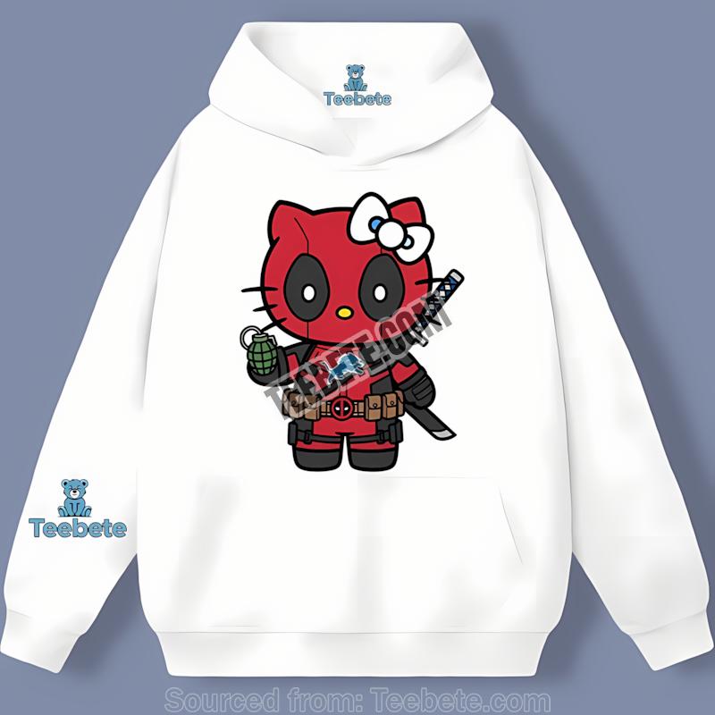 Detroit Lions Hello Kitty Deadpool Hoodie Detroit Lions Hello Kitty Deadpool Hoodie