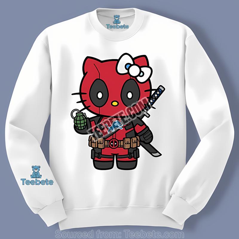 Detroit Lions Hello Kitty Deadpool Long Sleeve Detroit Lions Hello Kitty Deadpool Long Sleeve