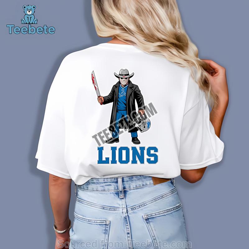 Detroit Lions Jason Voorhees Halloween Shirt