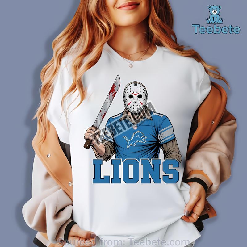 Detroit Lions Jason Voorhees Street Halloween Shirt Detroit Lions Jason Voorhees Street Halloween Shirt