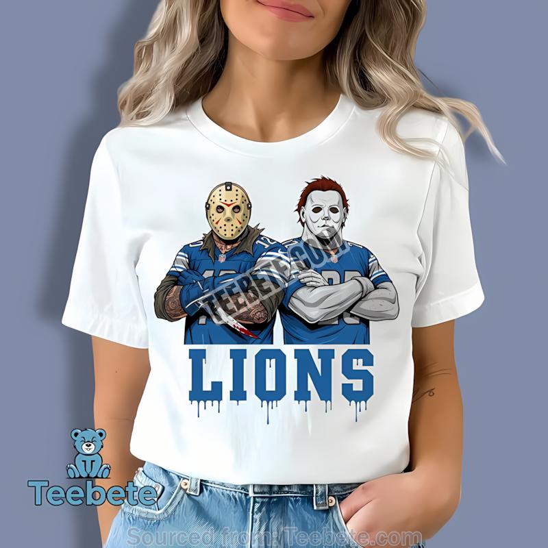 Detroit Lions Jason Voorhees Street Halloween Shirt Detroit Lions Jason Voorhees Street Halloween Shirt