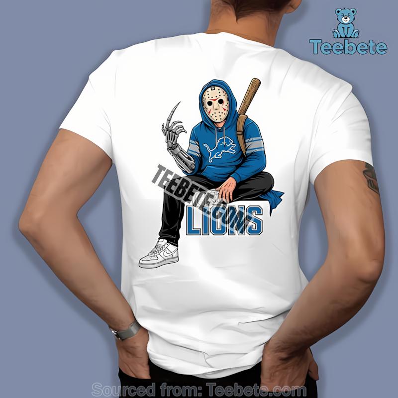 Detroit Lions Jason Voorhees Street Halloween Shirt