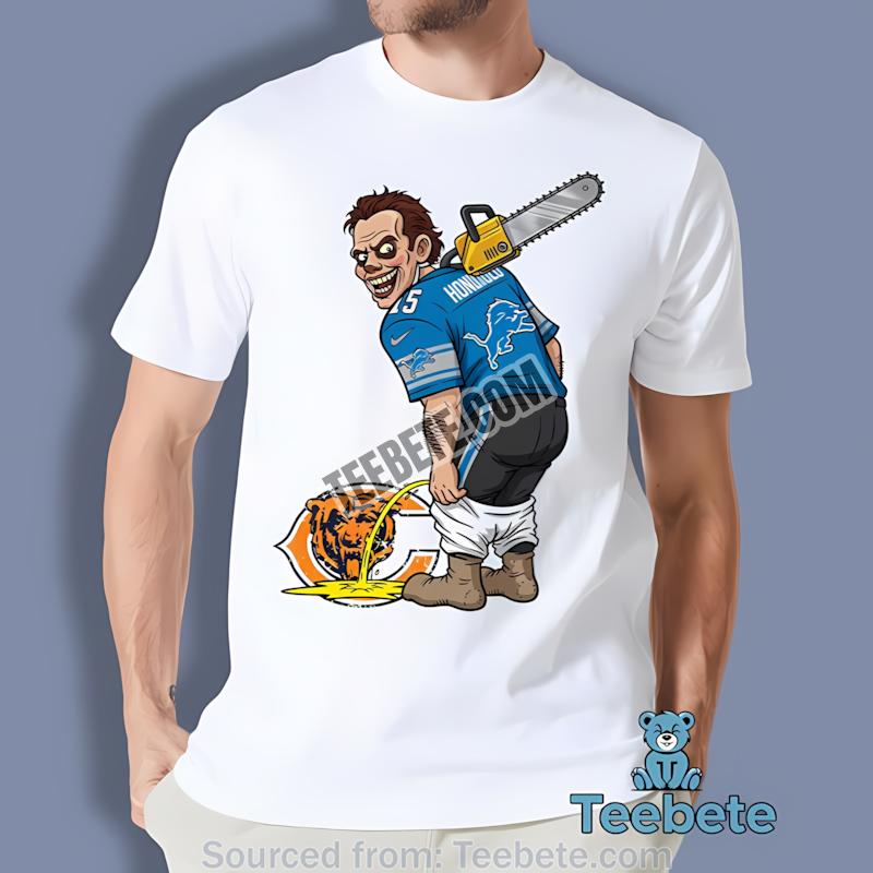 Detroit Lions Leatherface Green Bay Packers Rivalry Shirt