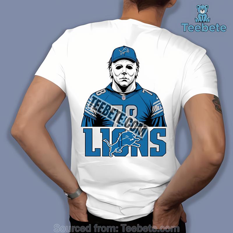 Detroit Lions Michael Myers Spooky Halloween Shirt