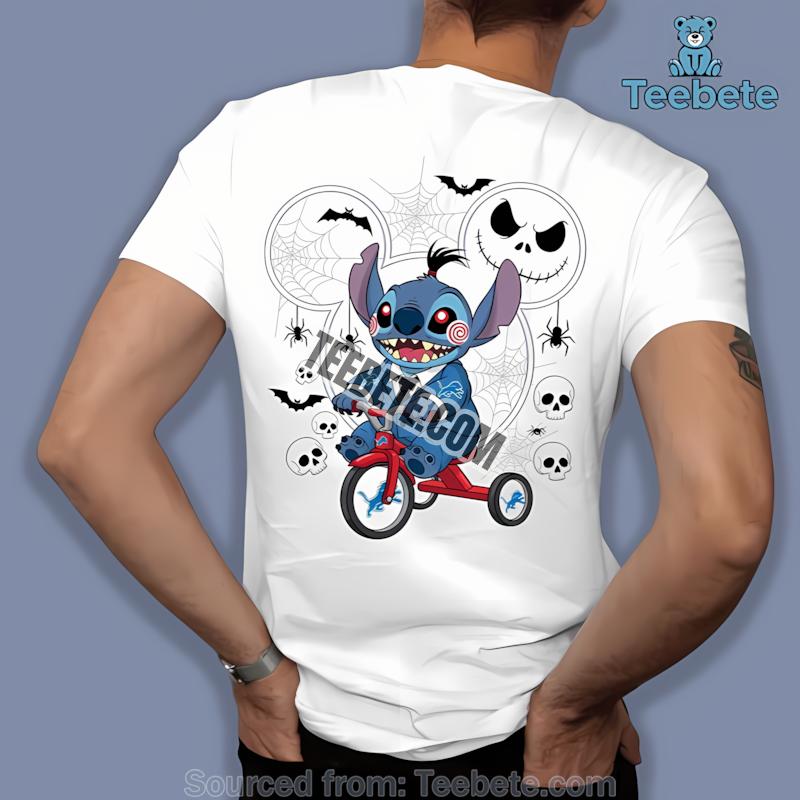 Detroit Lions Stitch Saw Halloween Shirt