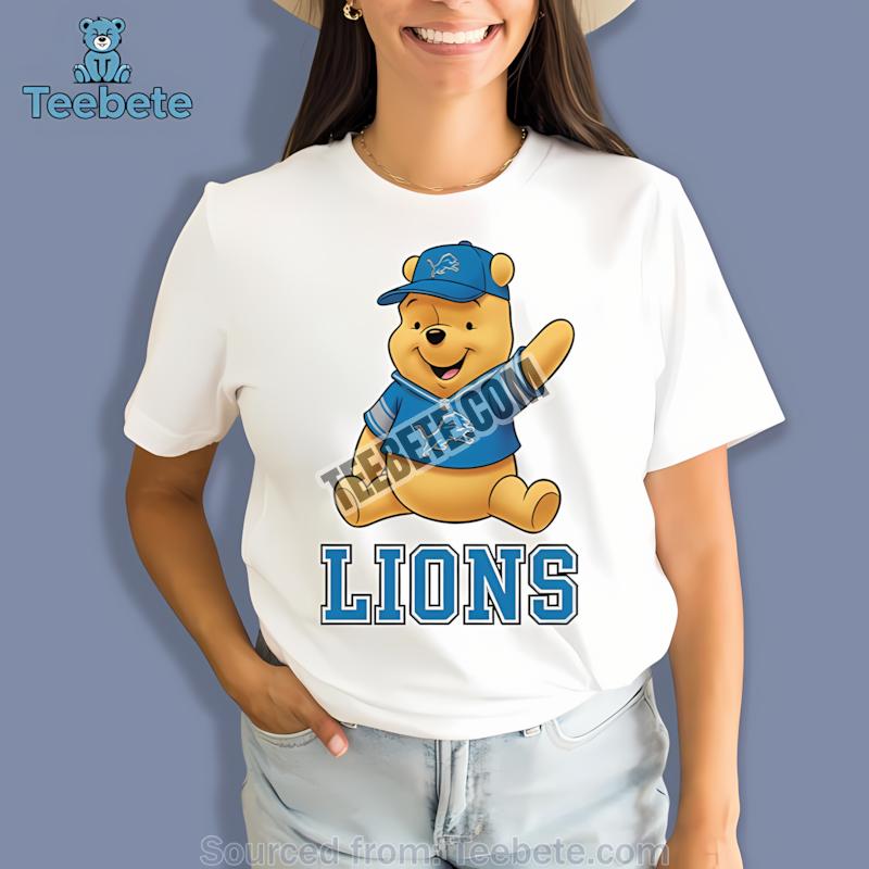 Detroit Lions Winnie The Pooh Football Team Spirit Shirt