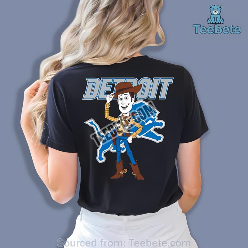 Detroit Lions Woody Toy Story Graphic Shirt