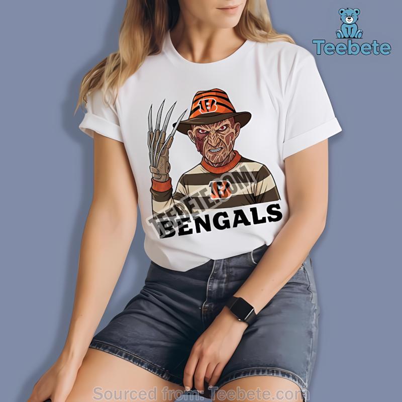 Freddy Krueger Cincinnati Bengals Halloween Shirt
