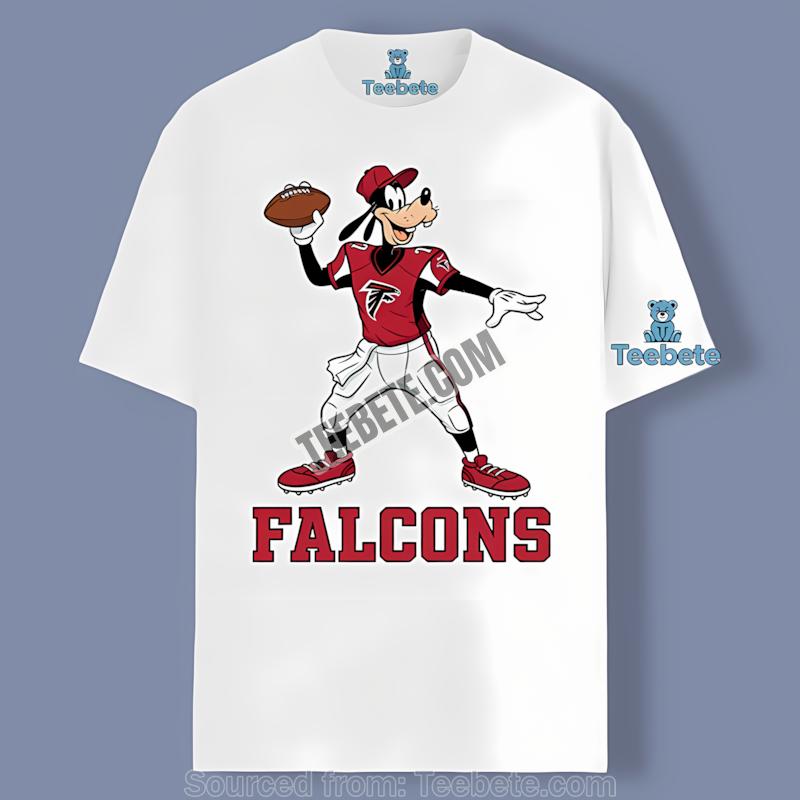 Goofy Football Quarterback Atlanta Falcons Graphic Tee