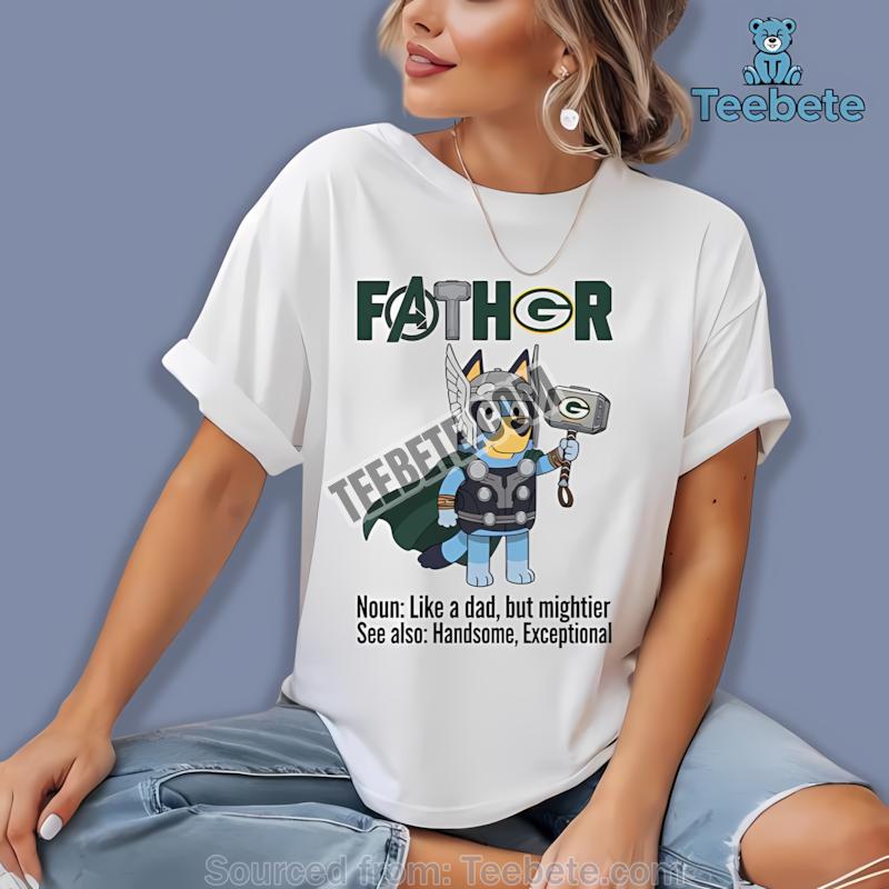 Green Bay Packers Bluey Fathor Cool Shirt