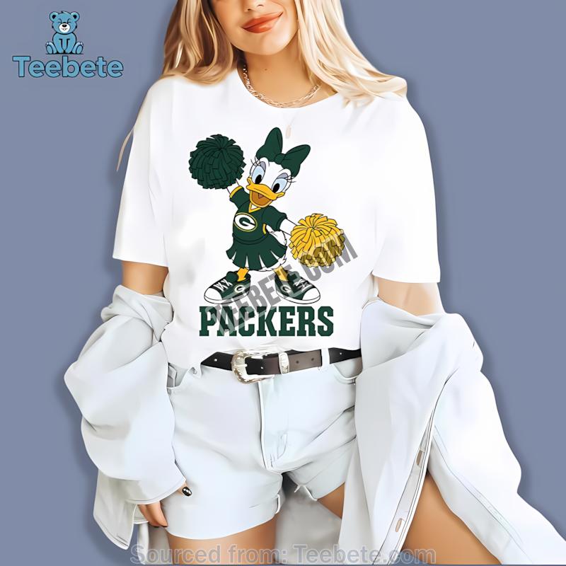 Green Bay Packers Daisy Duck Cheerleader Shirt