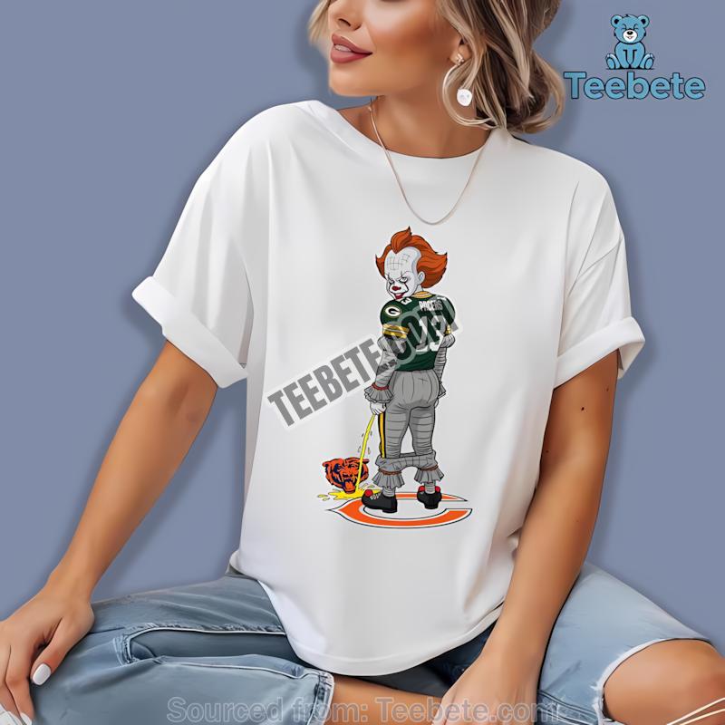 Green Bay Packers Halloween Pennywise Chicago Bears Rivalry Shirt