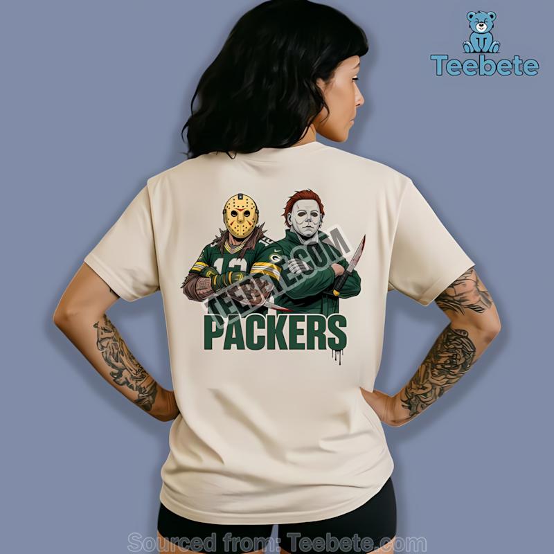 Green Bay Packers Jason Voorhees Michael Myers Horror Statement Shirt