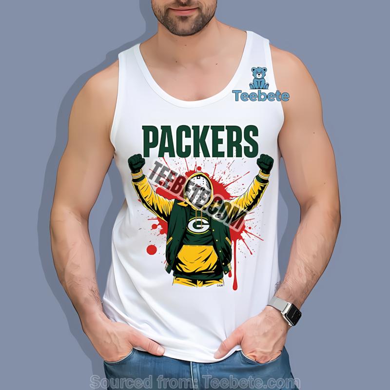 Green Bay Packers Jason Voorhees Victory Halloween Color Tanktop Green Bay Packers Jason Voorhees Victory Halloween Color Tanktop