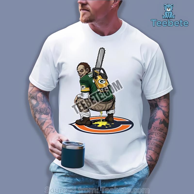Green Bay Packers Leatherface Chicago Bears Rivalry Shirt