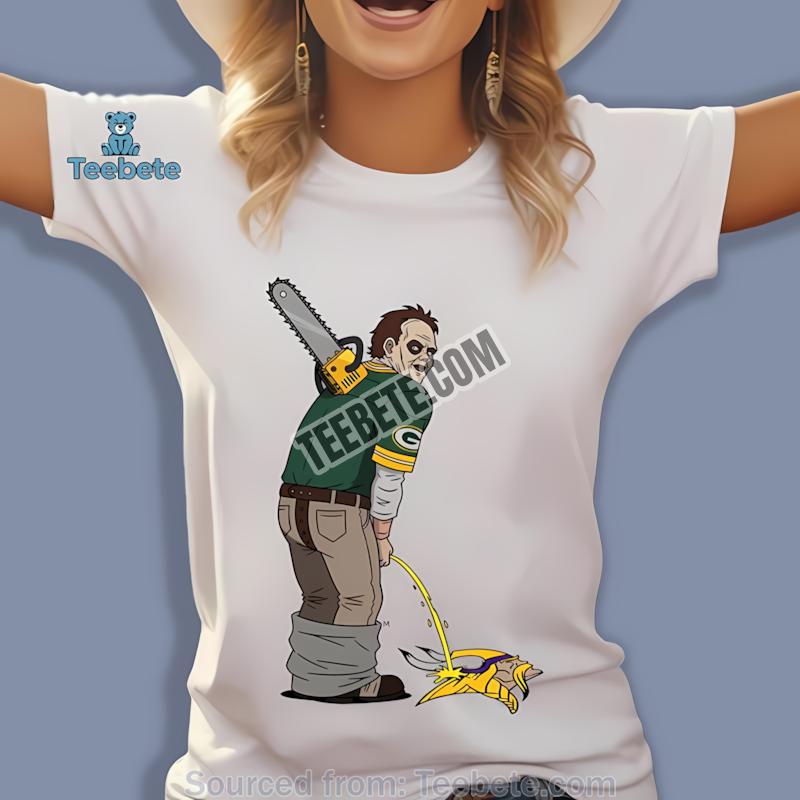 Green Bay Packers Leatherface Minnesota Vikings Rivalry Shirt