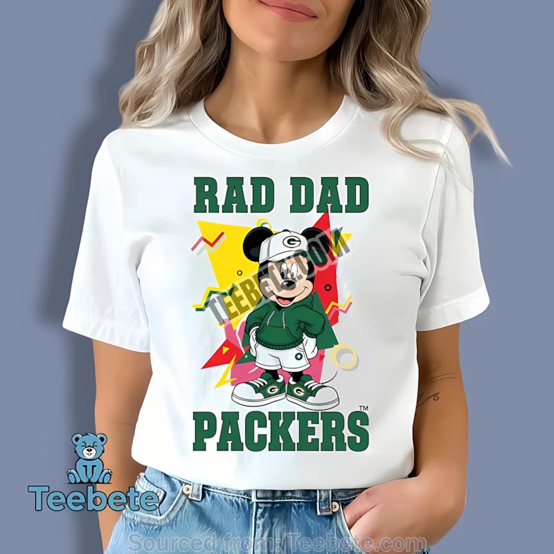 Green Bay Packers Mickey Mouse Rad Dad Unisex Shirt