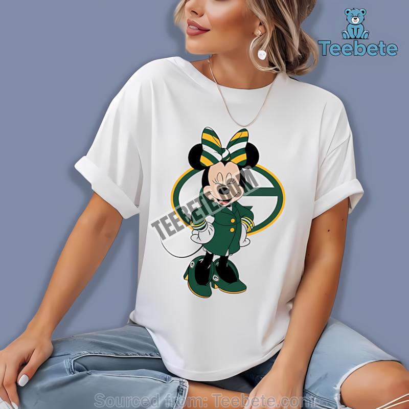 Green Bay Packers Minnie Mouse Color Shirt