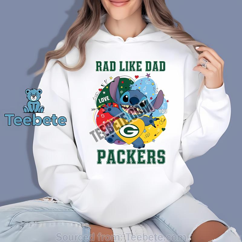 Green Bay Packers Stitch Rad Like Dad Vintage Hoodie Green Bay Packers Stitch Rad Like Dad Vintage Hoodie