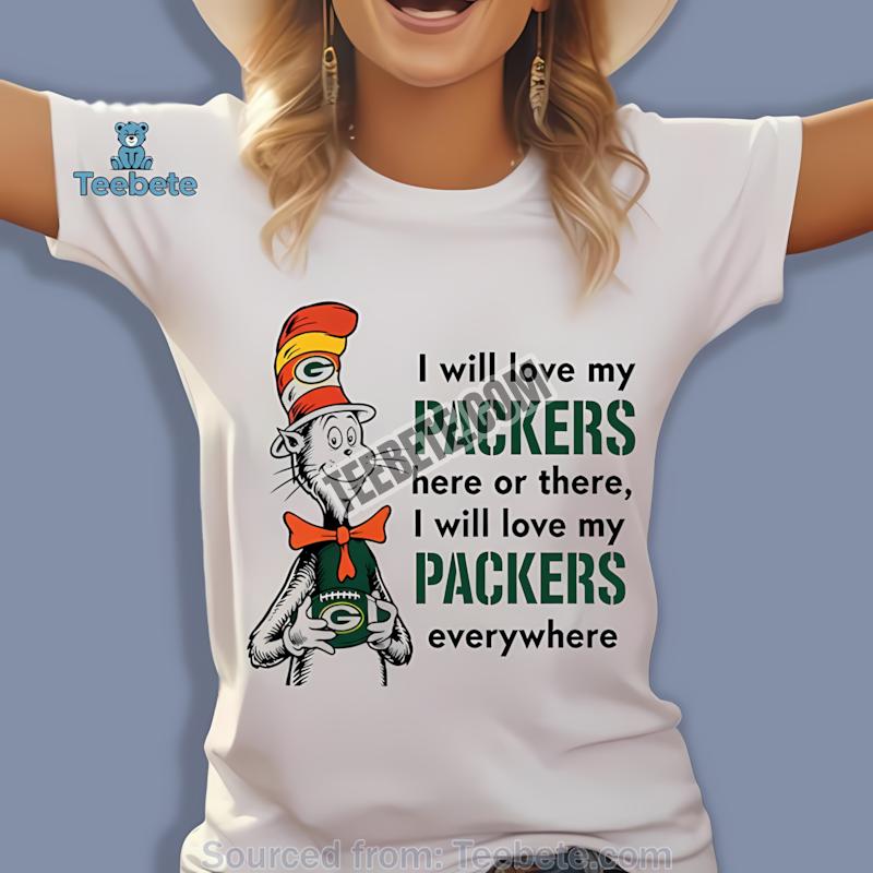 Green Bay Packers The Cat In The Hat Love Everywhere Trendy Shirt