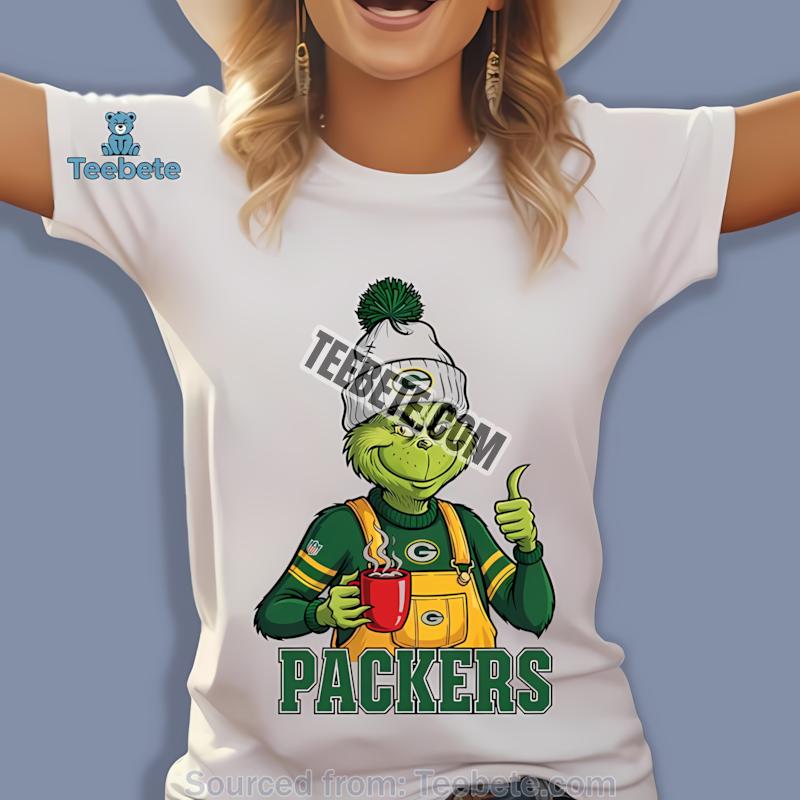 Green Bay Packers The Grinch Winter Hot Cocoa Holiday Shirt