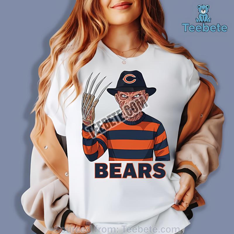 Halloween Chicago Bears Freddy Krueger Shirt