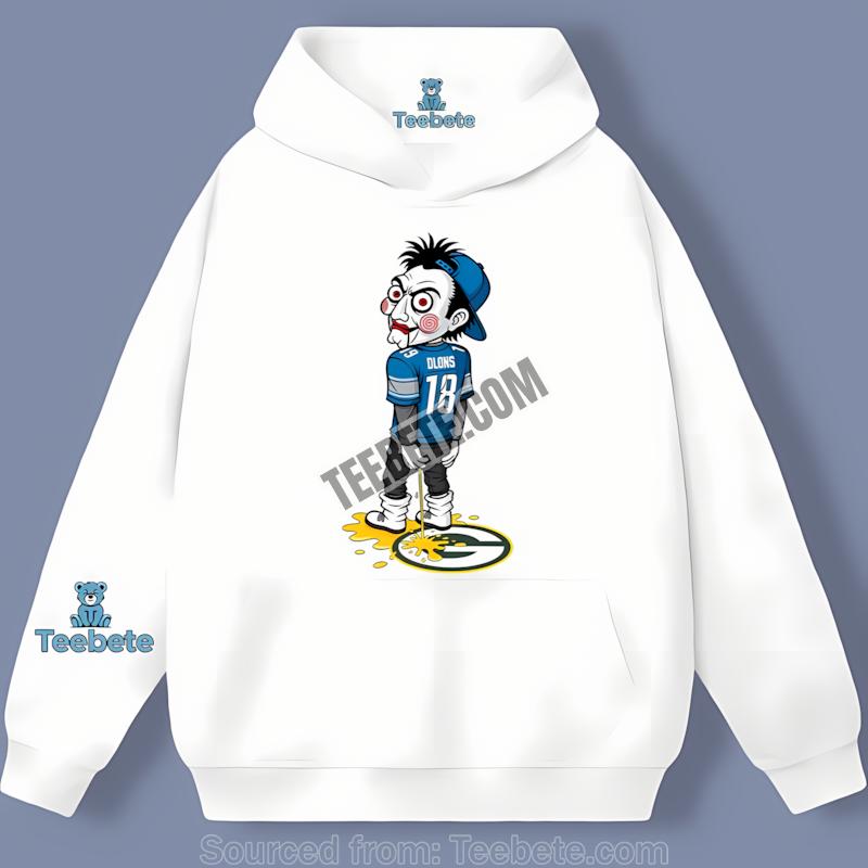 Halloween Detroit Lions Billy Puppet Green Bay Packers Rivalry Hoodie Halloween Detroit Lions Billy Puppet Green Bay Packers Rivalry Hoodie