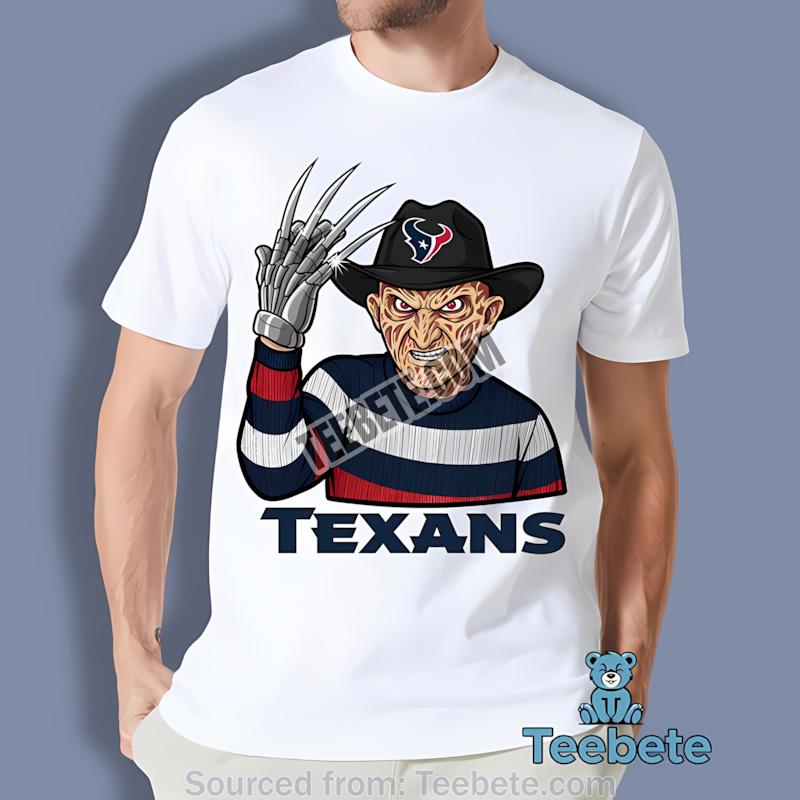 Halloween Houston Texans Freddy Krueger Costume Shirt