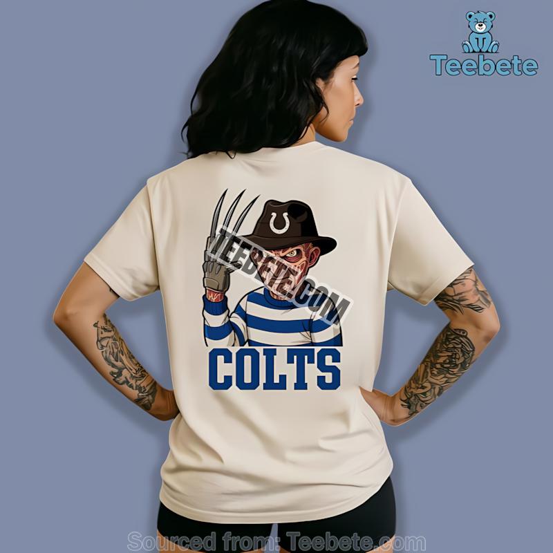 Halloween Indianapolis Colts Freddy Krueger Horror Shirt