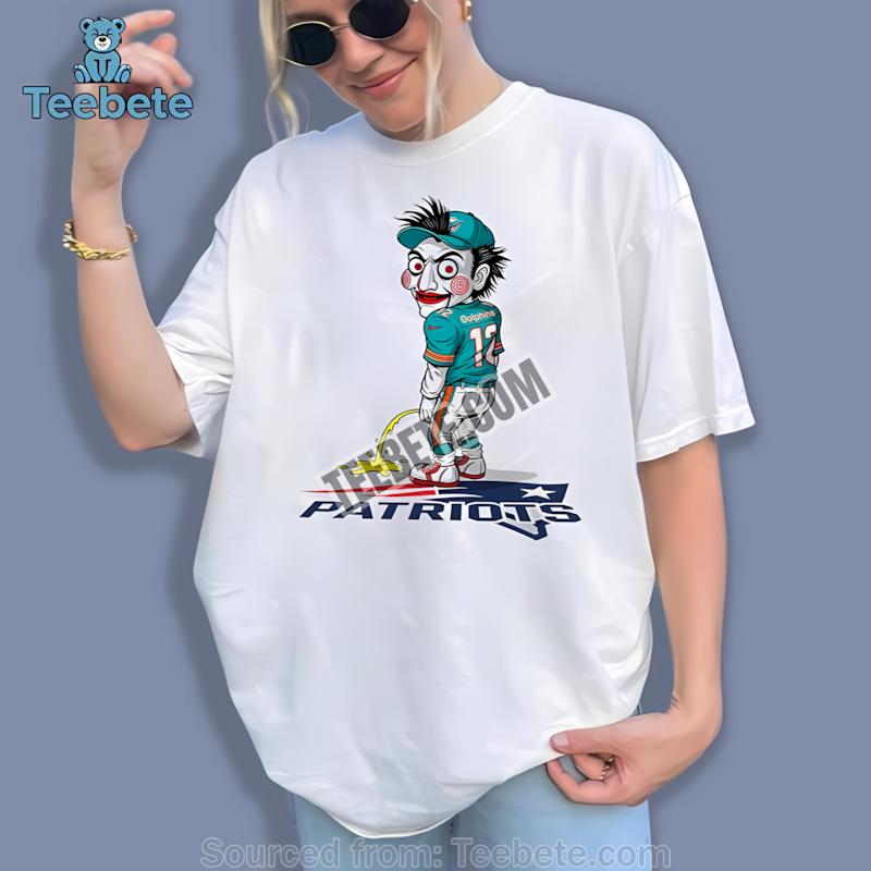 Halloween Miami Dolphins Billy Puppet Patriots Rivalry Casual Shirt