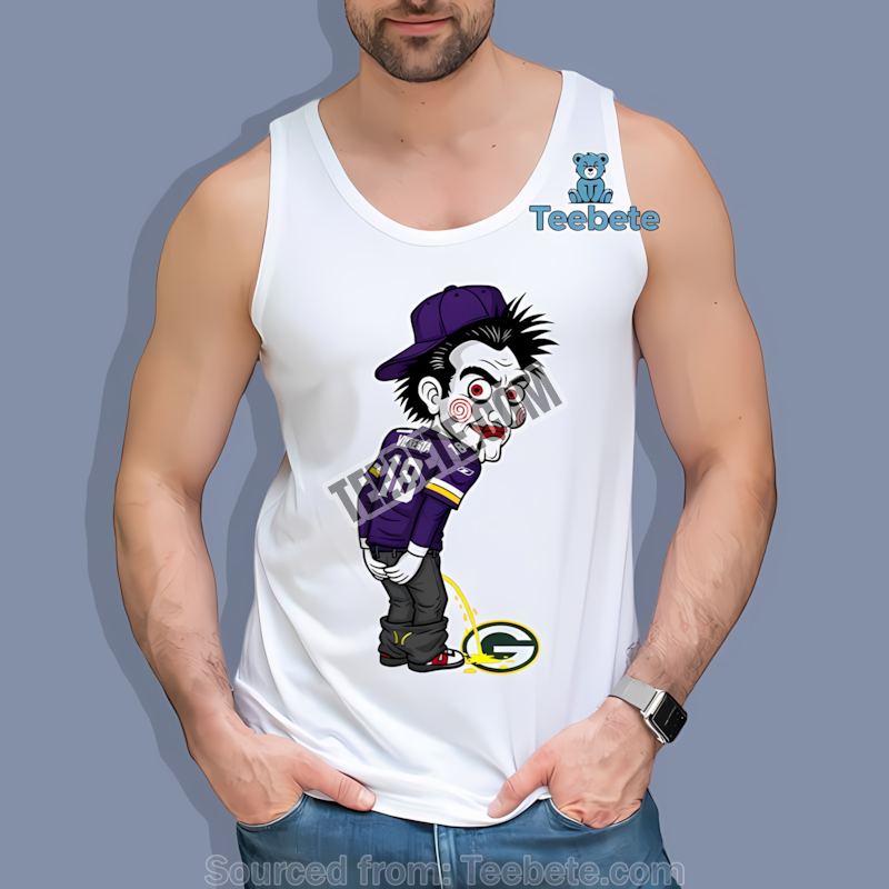 Halloween Minnesota Vikings Billy Puppet Packers Rivalry Tanktop Halloween Minnesota Vikings Billy Puppet Packers Rivalry Tanktop