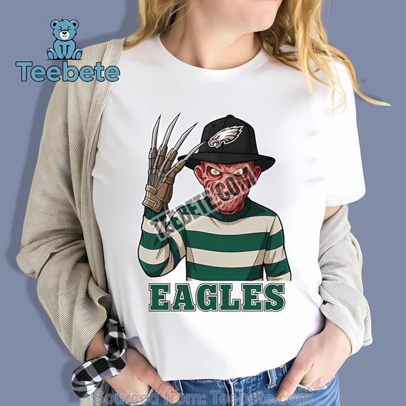 Halloween Philadelphia Eagles Freddy Krueger Shirt