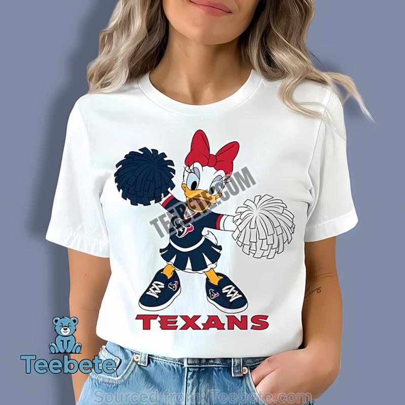 Houston Texans Daisy Duck Football Cheerleader Shirt